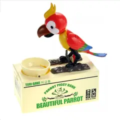 GENERICO - Alcancia Electronica de Loro Interactiva para Niños