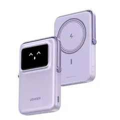 UGREEN - Power Bank Magnético Inalámbrica 5000mAh 20W / Soporte Carga sin cables, Purple