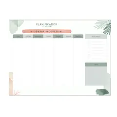 OTRAS MARCAS - Tablero Planificador Flexible Magnético Borrable para Nevera Organizador Semanal