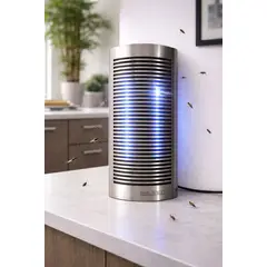 GENERICO - Lámpara Atrapa Insectos Eléctrica UV en Acero Inoxidable para Uso Comercial e Industrial