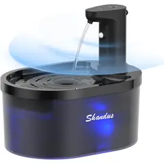 GENERICO - Fuente de Agua para Mascotas Inalámbrica/sensor de Movimiento e indicador de agua 3 litros Nilo