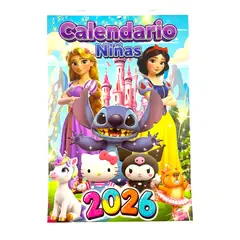 GENERICO - Calendario Programador Infantil Personajes Animados 2026