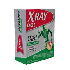 X RAY - Dol Acetaminofén + Naproxeno + Cafeína 48 Unidades