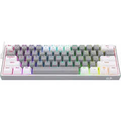 REDRAGON - Teclado Mecánico Mini 60% FIZZ PRO K616 Gris Blanco