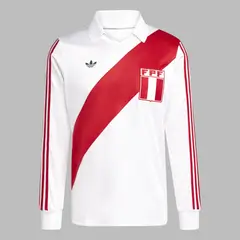 ADIDAS - Camiseta Hombre Perú 1978 - Blanco - Rojo
