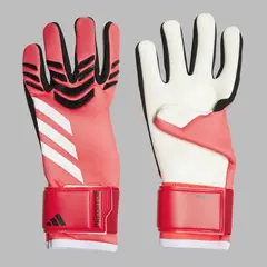 ADIDAS - Guantes Performance Unisex Arquero Predator League-Rojo - Blanco - Fútbol - Arquería