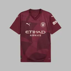 PUMA - Camiseta Hombre Manchester City 24/25 - Rojo - Fútbol - Uso casual y entrenamiento