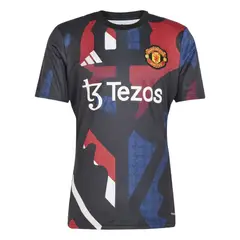 ADIDAS - Camiseta Hombre Mufc Prepartido-Negro-Multicolor