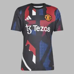 ADIDAS - Camiseta Hombre Mufc Prepartido-Negro-Multicolor