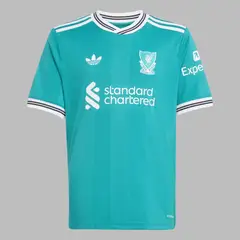 ADIDAS ORIGINALS - Camiseta adidas Liverpool Tercera 25 Fan - Verde - Kids
