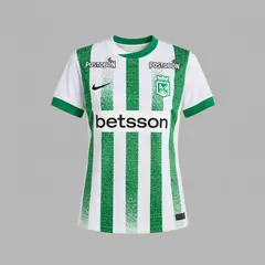 NIKE - Camiseta Mujer Atlético Nacional Local 25 Verde-Blanco