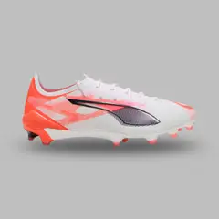 PUMA - Guayos Hombre Ultra 5 Ultimate FG - Blanco-Rojo