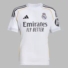 ADIDAS - Camiseta Performance Infantil Adolescente Local Real Madrid 25/26 - Blanco - Fútbol - Uso casual y entrenamiento