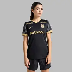 NIKE - Camiseta Mujer Atlético Nacional 2da 2025-Negro-Dorado