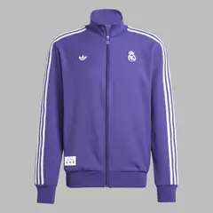 ADIDAS ORIGINALS - Chaqueta Hombre Real Madrid Terrace Icons - Morado - Fútbol - Uso casual y entrenamiento