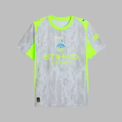 PUMA - Camiseta Hombre Manchester City Autentic - Gris - Fútbol - Uso casual y entrenamiento
