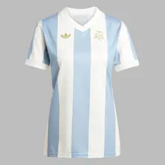 ADIDAS ORIGINALS - Camiseta Mujer Argentina Aniversario-Azul - Blanco - Fútbol - Uso casual y entrenamiento