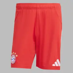 ADIDAS - Pantaloneta Performance Hombre 1ra Equipación FC Bayern 25 - Rojo - Fútbol - Uso casual y entrenamiento