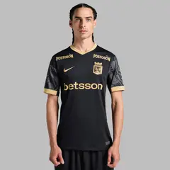 NIKE - Camiseta Hombre Atlético Nacional 2da 2025-Negro-Dorado