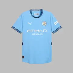 PUMA - Camiseta Hombre Local Del Manchester City 24/25 - Azul - Fútbol - Uso casual y entrenamiento