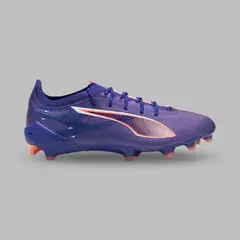 PUMA - Guayos Hombre de fútbol Ultra 5 Ultimate FG - Morado/Salmon