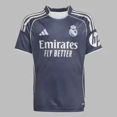 ADIDAS - Camiseta Performance Niño Visitante Real Madrid 25/26 - Gris - Fútbol - Uso casual y entrenamiento