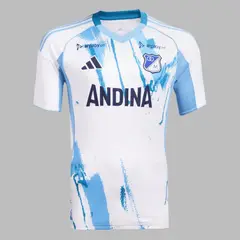 ADIDAS - Camiseta Hombre Millonarios Visitante - Blanco - Azul