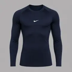 NIKE - Camiseta Hombre M Np Dri-Fit Tight Top Ls - Azul