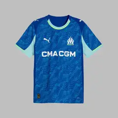 PUMA - Camiseta Hombre Alternativa Marsella 25 - Azul - Fútbol - Uso casual y entrenamiento