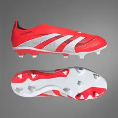 ADIDAS - Guayos Hombre Predator League FG/MG - Rojo-Blanco