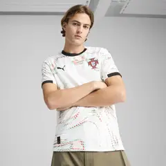 PUMA - Camiseta Hombre 2da de Portugal 2025 Blanco - Multicolor - Fútbol - Uso casual y entrenamiento