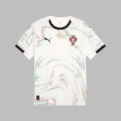 PUMA - Camiseta Hombre 2da de Portugal 2025 Blanco-Multicolor