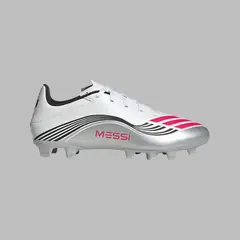 ADIDAS - Guayos Performance Hombre F50 Messi Club FG/MG - Plateado - Fútbol - Césped natural y multiterreno