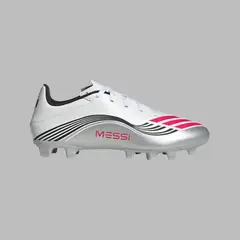 ADIDAS - Guayos Performance Hombre F50 Messi Club FG/MG - Plateado - Fútbol - Césped natural y multiterreno