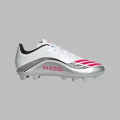 ADIDAS - Guayos Performance Niño F50 Messi Club FG/MG - Blanco/Plateado - Fútbol - Césped natural y multiterreno