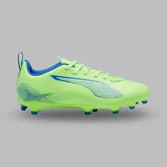 PUMA - Guayos Kids Ultra 5 Play FG/Ag- Verde-Azul