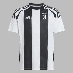 ADIDAS - Camiseta Performance Niño Local Juventus 24/25 - Blanco - Negro - Fútbol - Uso casual y entrenamiento