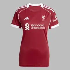 ADIDAS - Camiseta Performance Mujer Liverpool FC 25 Home - Rojo - Blanco - Fútbol - Uso casual y entrenamiento