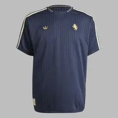 ADIDAS ORIGINALS - Camiseta Unisex Juventus Terrace Icons - Azul - Fútbol - Uso casual y entrenamiento