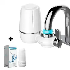 GENERICO - Filtro Purificador De Agua Para Llave 7 Minerales + 2 Repuestos De Filtro