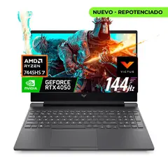 HP - Computador Portátil Gamer Victus AMD RYZEN 7 7445HS 32/1 TB RTX 4050 15,6 FHD WIN 11 HOME