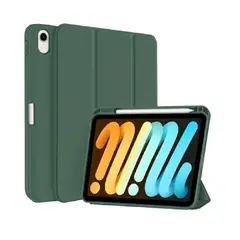 GENERICO - Estuche Protector Smart Cover Magnetico Para Ipad Mini 6 y Mini 7 A17 Pro - Verde