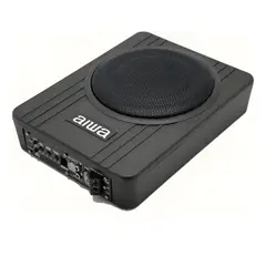 AIWA - Subwoofer Plano Amplificado De 10 Aw-10us Negro