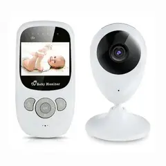 GENERICO - Monitor de Bebé Babycam Cámara Inalámbrica con Visión Nocturna y Pantalla LCD 2,4 Pulgadas