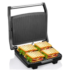 KALLEY - Parrilla grill sanduchera profesional de acero inoxidable Kalley®