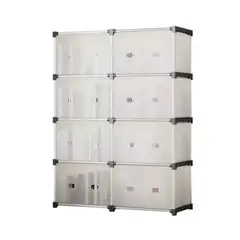 ZHOPI CO - Organizador Multiusos 4 Niveles 8 Gabinetes Con Tapa