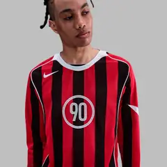 NIKE - Camiseta Hombre Total 90 Manga Larga - Rojinegro