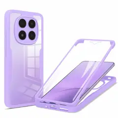 GENERICO - Estuche Protector Funda 2 En 1 360 Para Redmi note 14 Pro 4G Lila