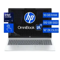 HP - Laptop OmniBook 5 AI 16-af1052la, Intel Core Ultra 5, 16 GB RAM