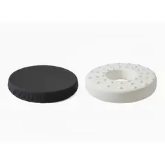 GENERICO - Cojín Coxis Ergonómico Elíptico Grande  Negro